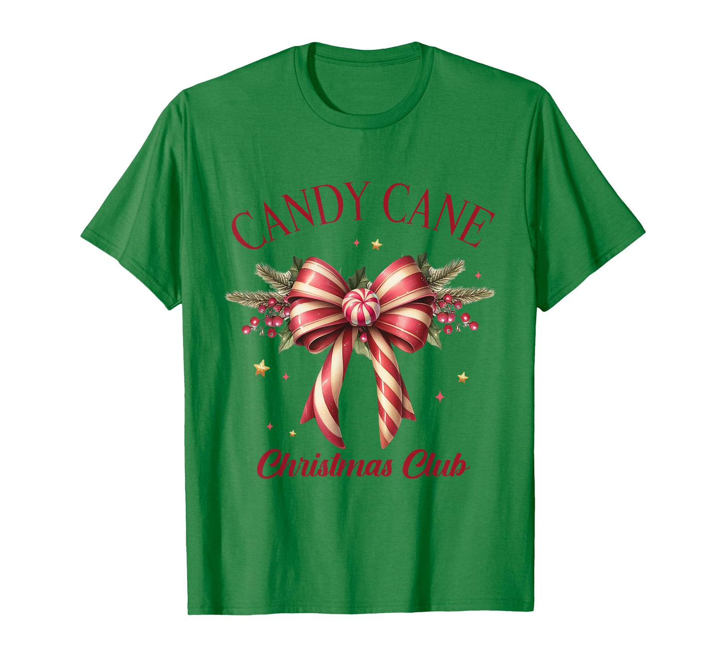 Candy Cane Christmas Club Winter Christmas Family Pajamas T-Shirt
