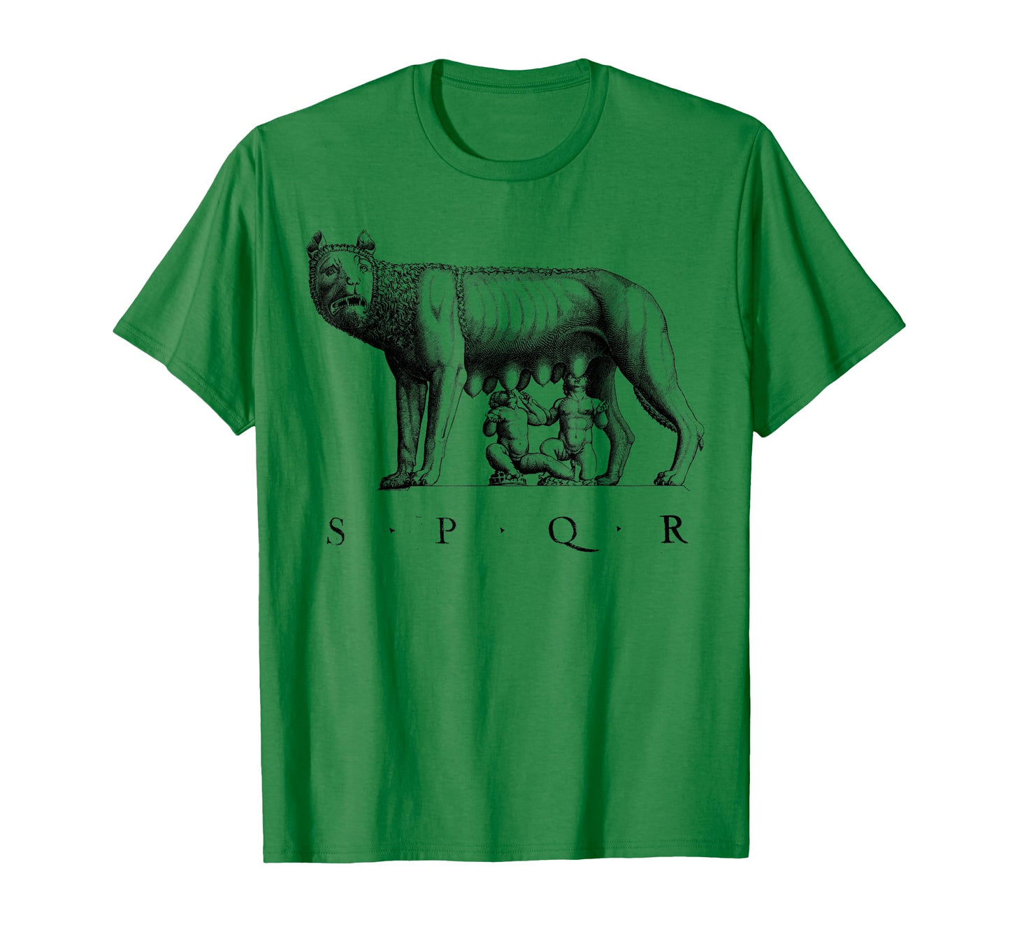SPQR Roman Rome Wolf Romulus Remus T-Shirt