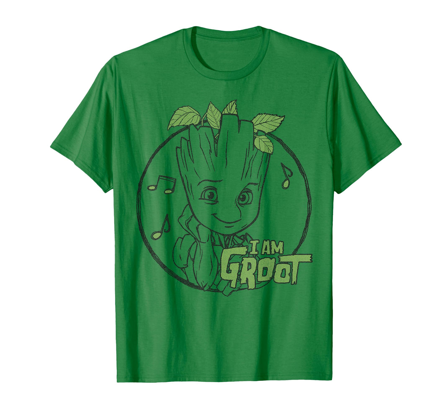Marvel Guardians Of The Galaxy I Am Groot Outline T-Shirt