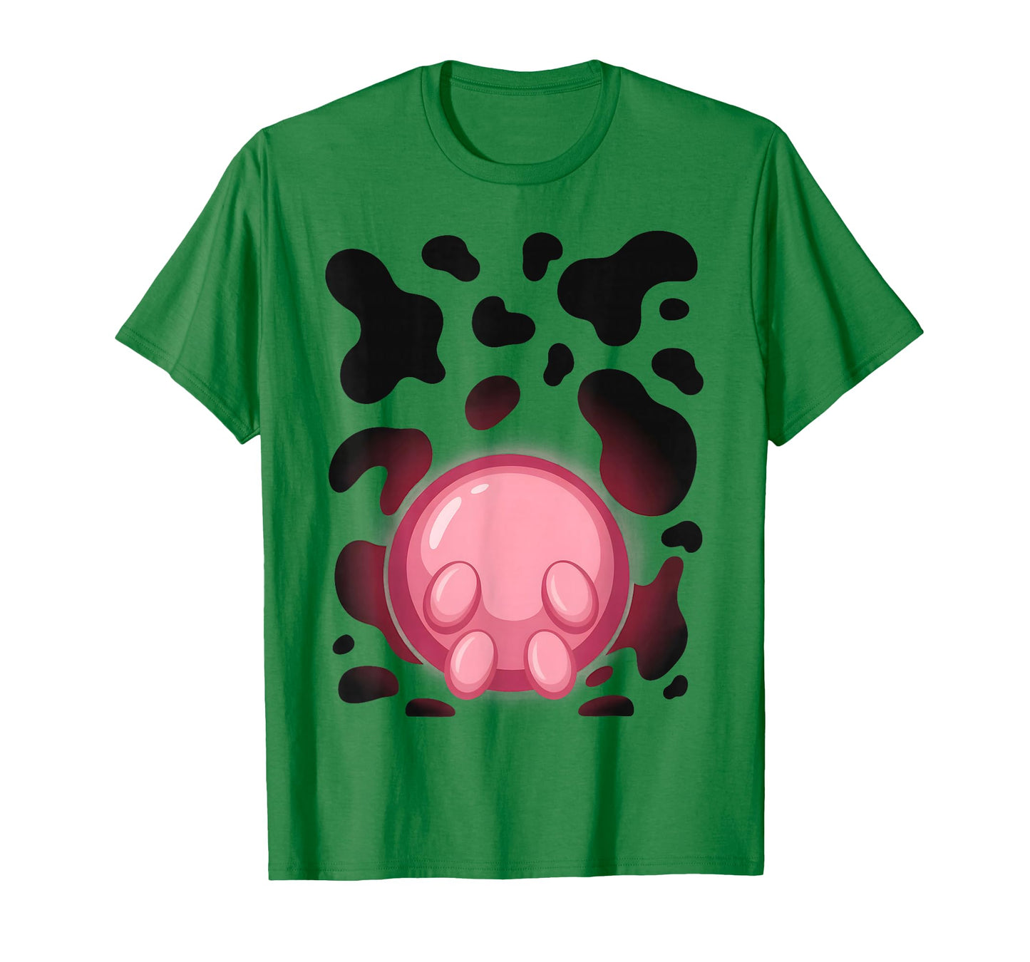 Cow Udder Pattern Funny Lazy Easy Halloween Costume T-Shirt