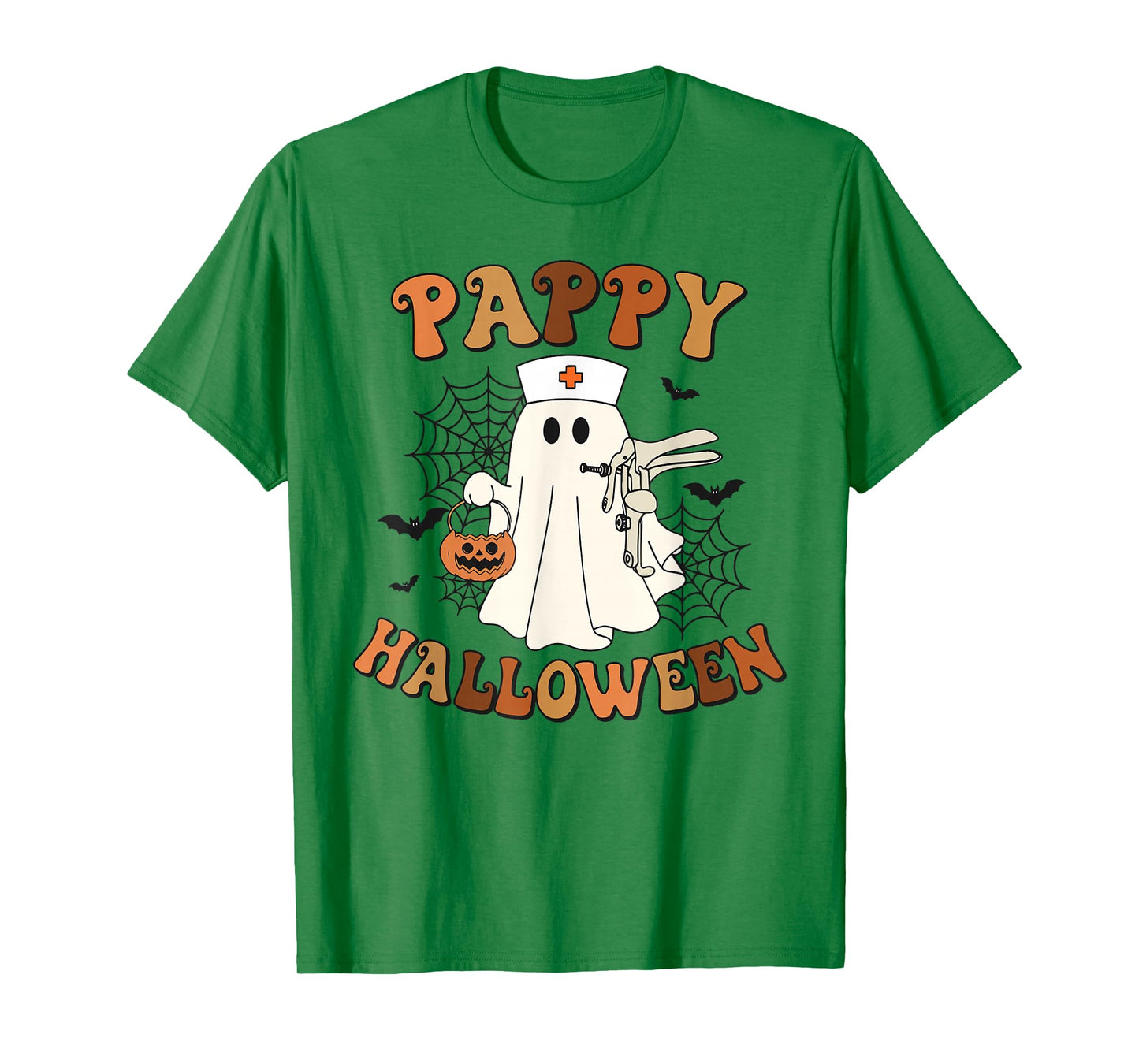 Pappy Halloween Ghost with Speculum OB Nursing Department T-Shirt