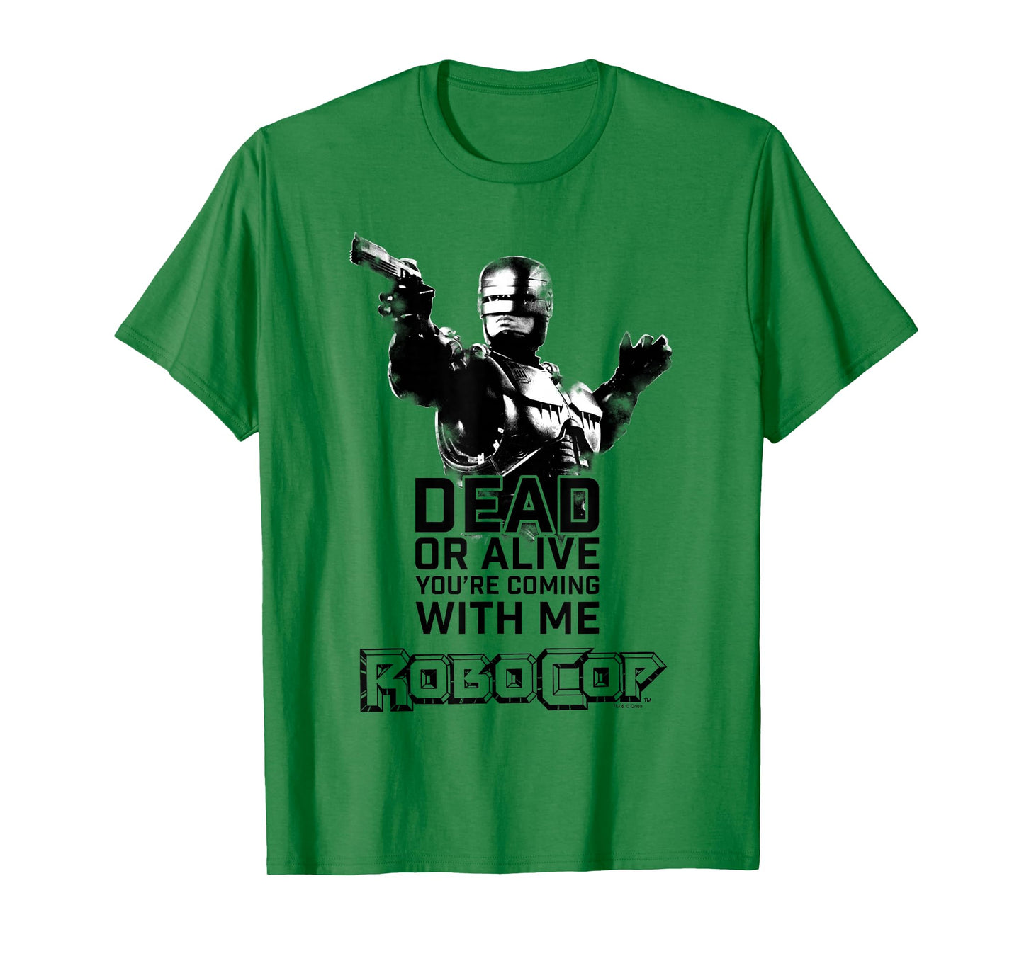 RoboCop Dead Or Alive You're Coming With Me Portrait Logo T-Shirt