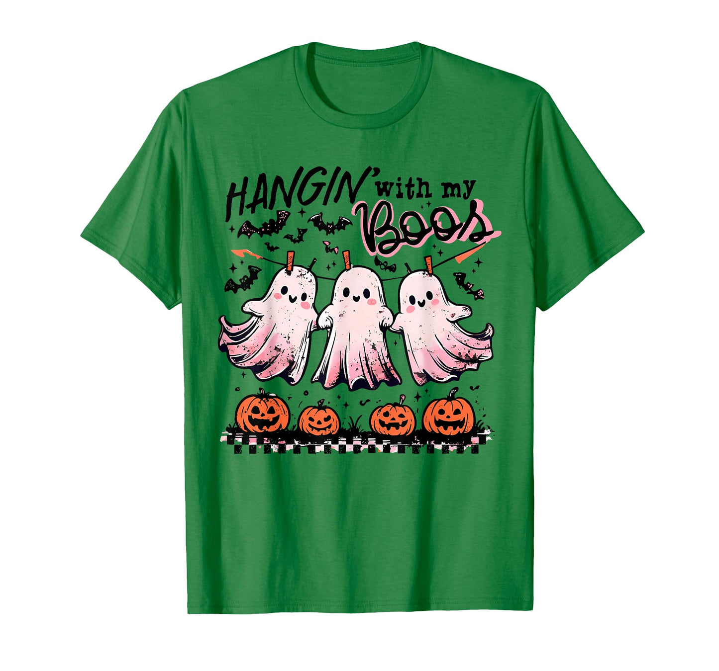 Hangin' With My Boos Spooky Ghost Halloween Trick Or Treat T-Shirt