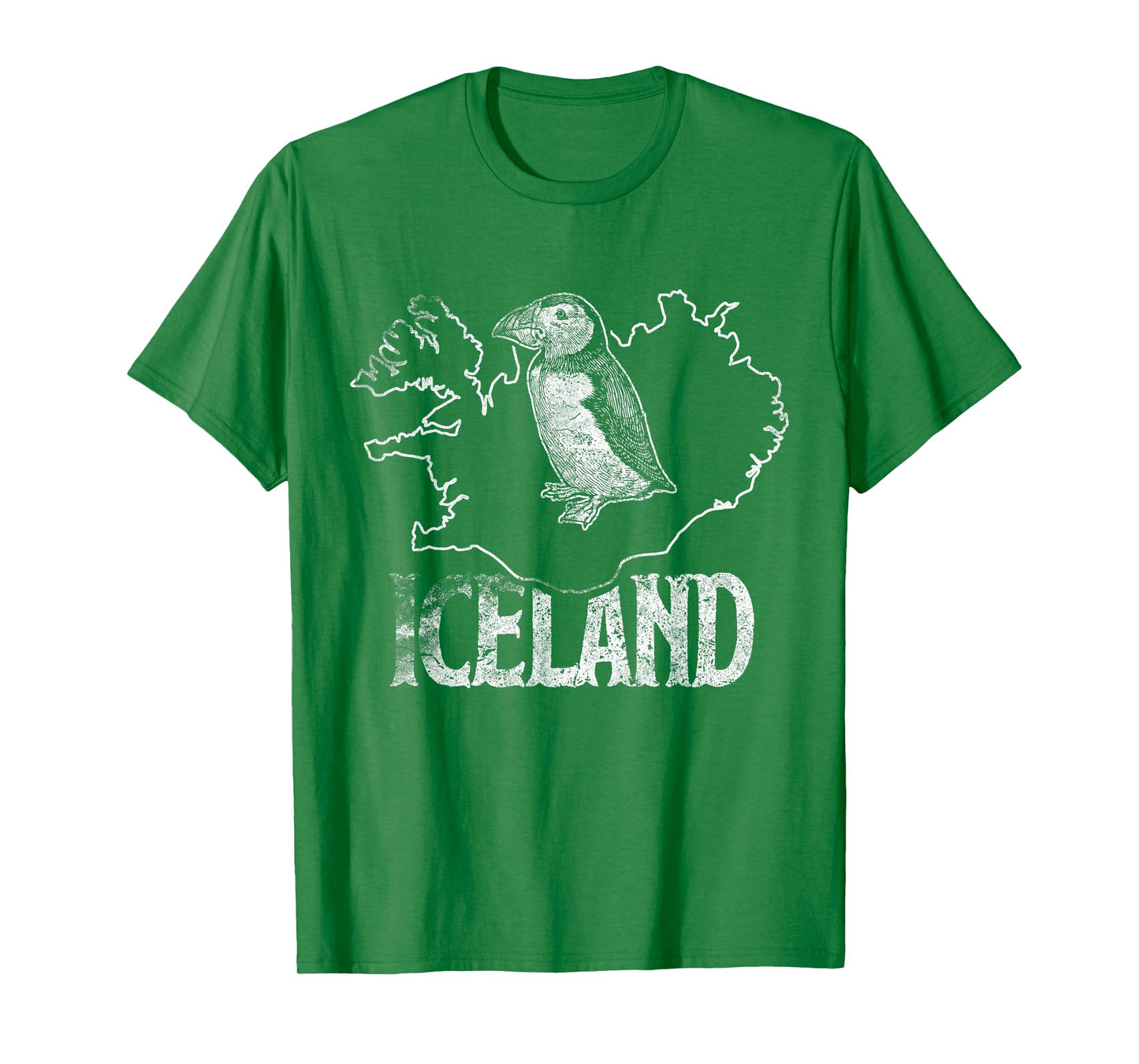 Iceland Map Love Puffins T-Shirt Cute Puffin Gift Kids Tee T-Shirt