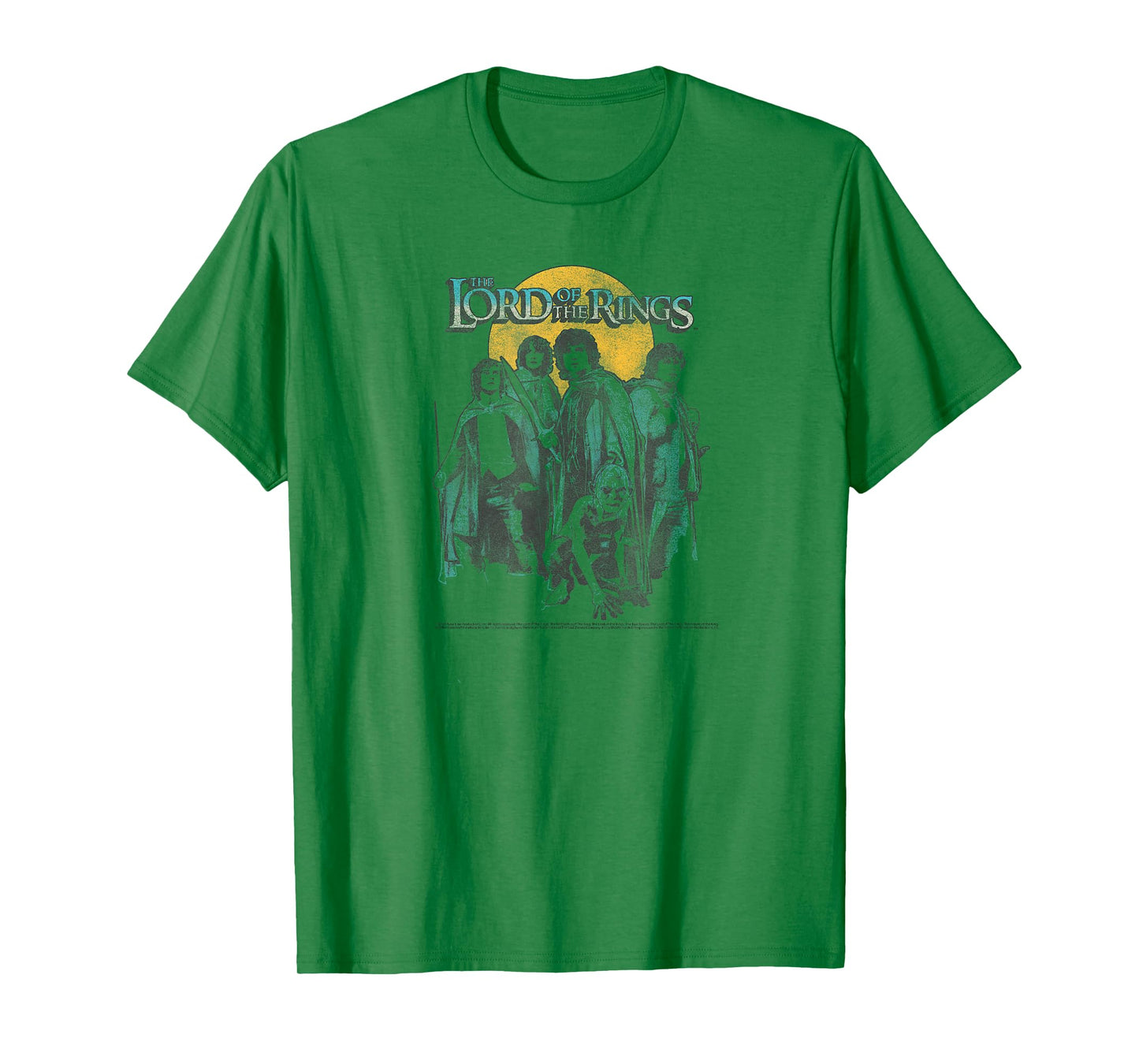 Lord of The Rings Retro Group Sunset Poster T-Shirt