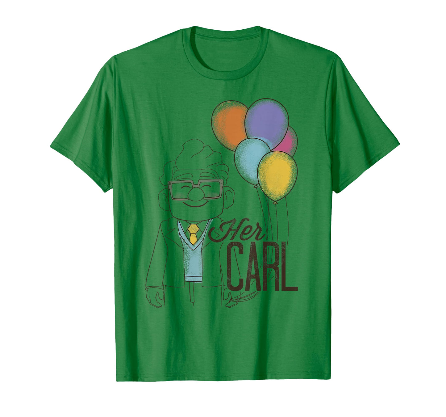 Disney Pixar Up Her Carl Couples T-Shirt Small