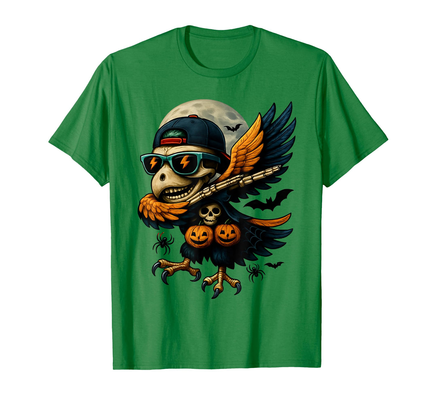 Funny Dabbing Halloween Skeleton Eagle Dancing Skeletons T-Shirt