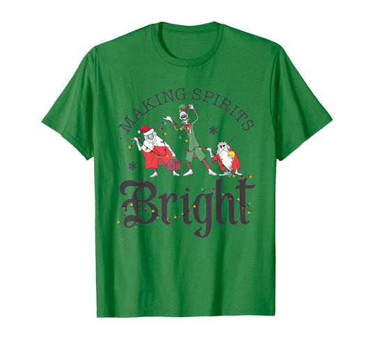 Making Spirits Bright Christmas Haunted Ghosts T-Shirt