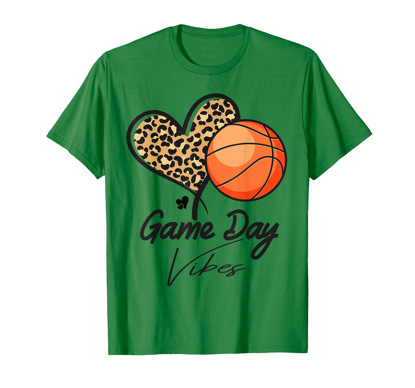 America basketball Game Day Vibes basketball Mom leopard T-Shirt