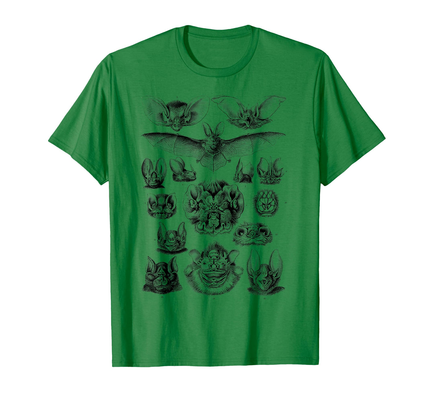 Ernst Haeckel Bats Scientific Illustration Biology bat lover T-Shirt
