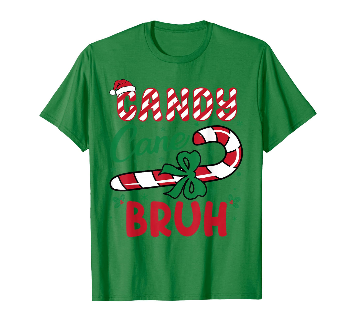 Candy Cane Bruh Funny Christmas Holiday Boys Toddlers kids T-Shirt