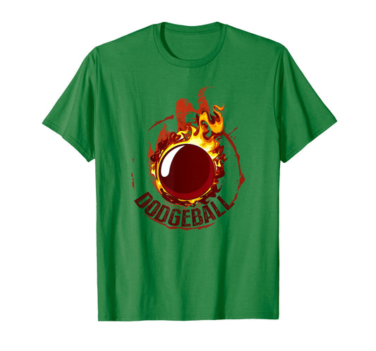 Dodgeball Ball on Fire T-Shirt