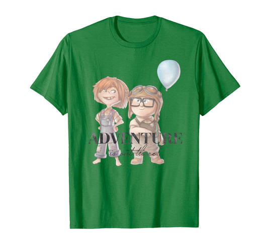 Disney 100 and Pixar's Up Carl Ellie Adventure is Out There T-Shirt Small