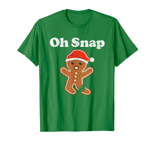 Funny Gingerbread Man Oh Snap Christmas Cookie Costume T-Shirt
