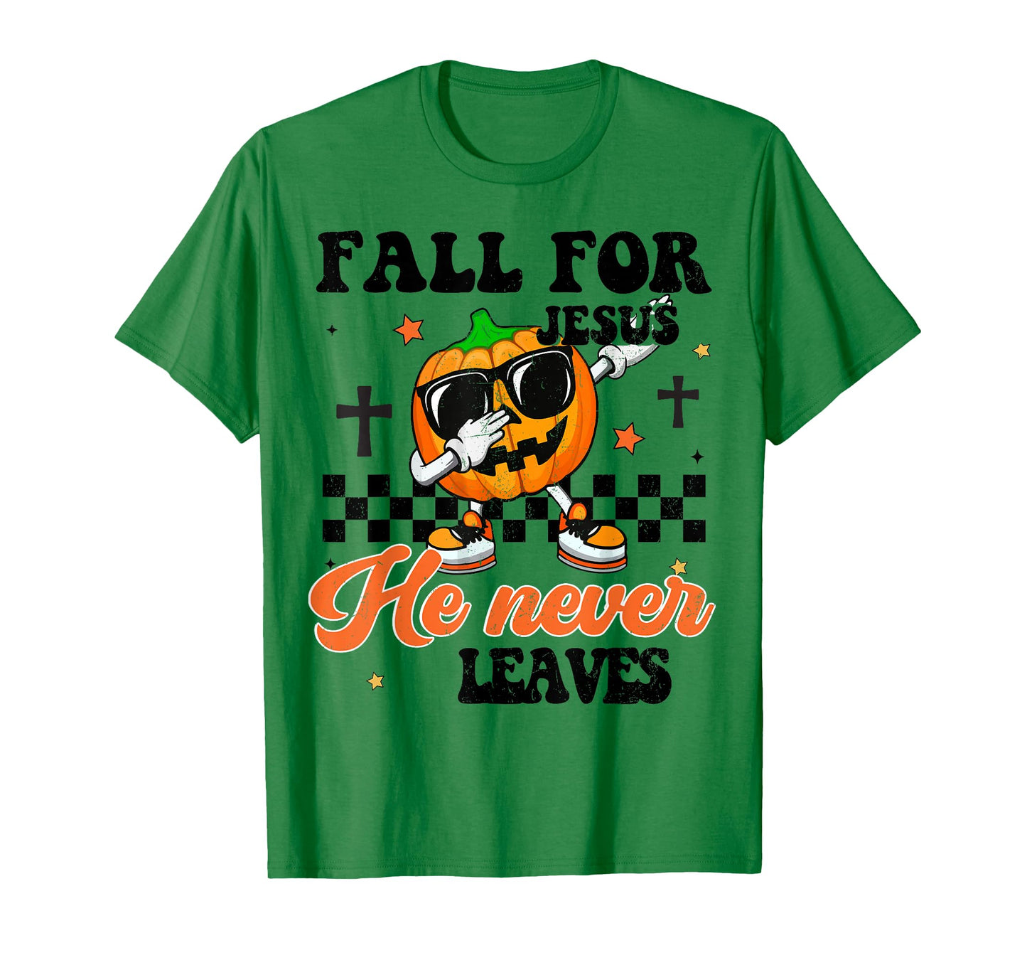 Fall Jesus He Never Leave Toddler Boy Christian Thanksgiving T-Shirt