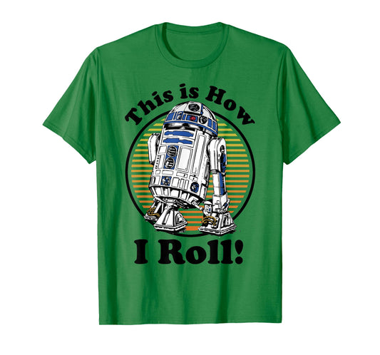 Star Wars R2-D2 Retro This Is How I Roll Graphic T-Shirt T-Shirt