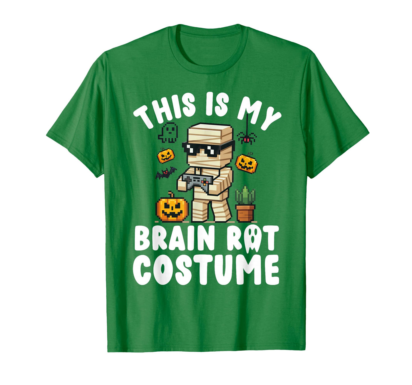 Brain Rot Halloween Shirt Costume Kids Brainrot Gamer T-Shirt