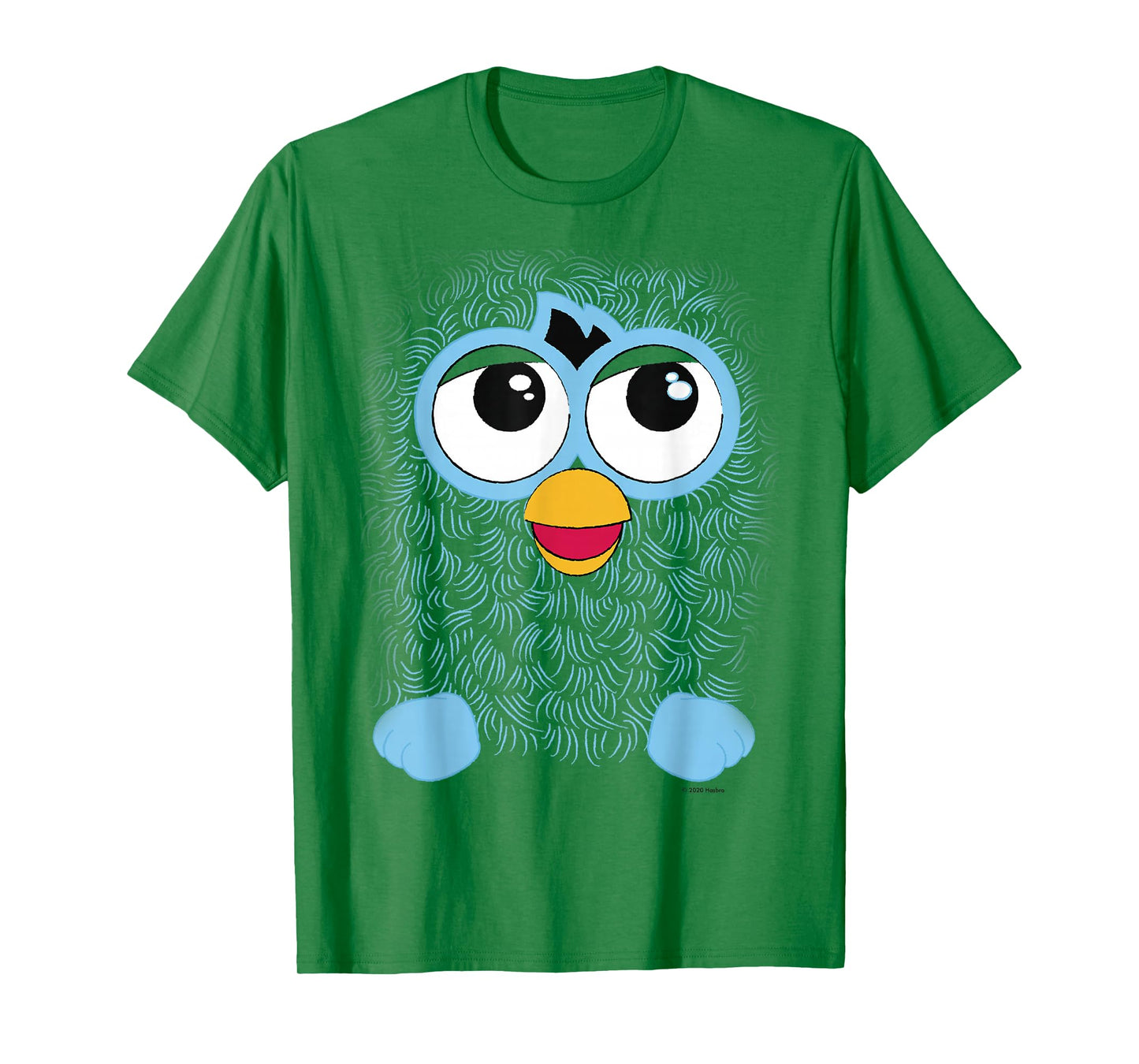 Furby Retro Big Blue Smiling Face T-Shirt