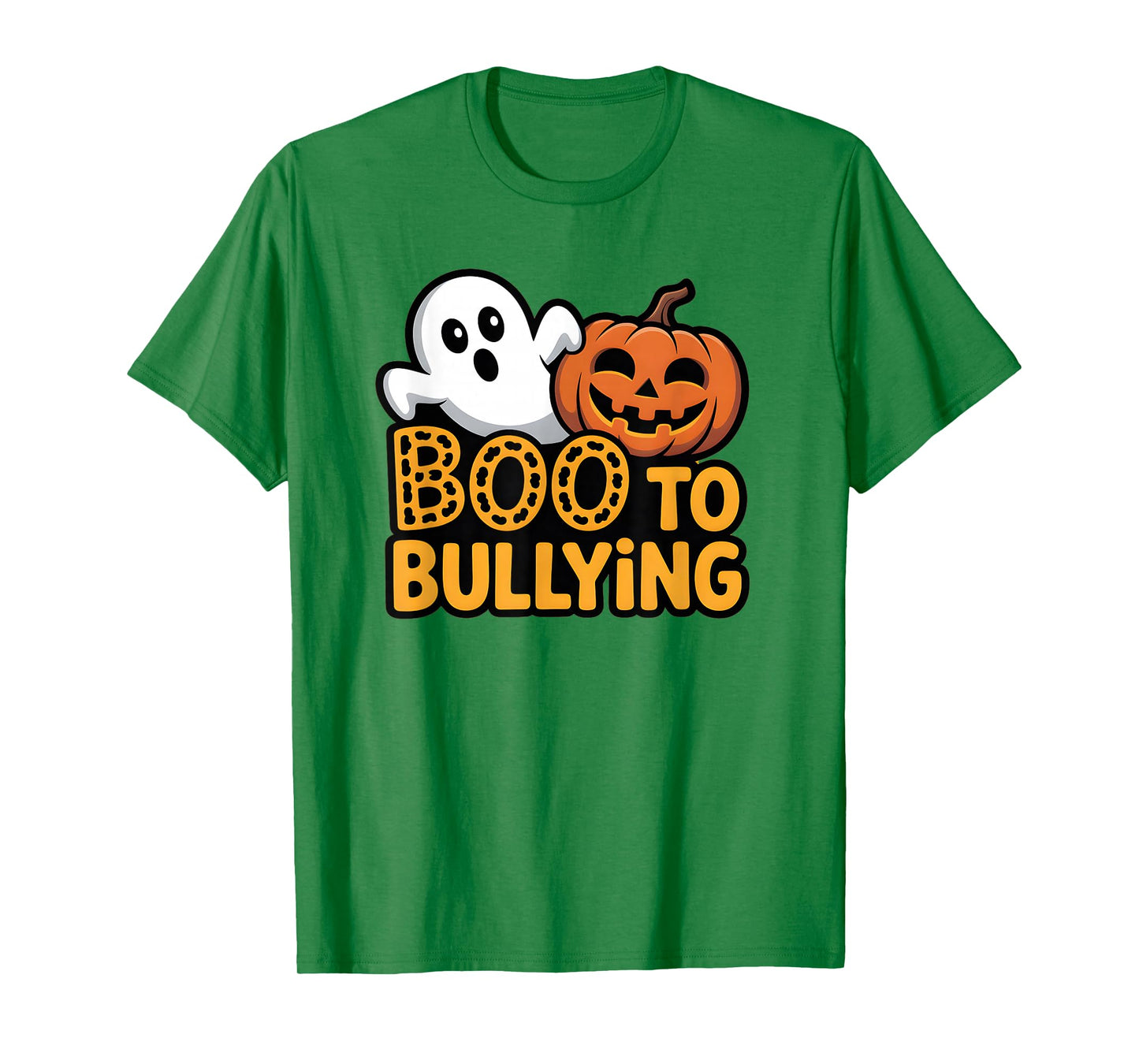 Boo To Bullying Ghost Pumpkin Orange Anti Bully Unity Day T-Shirt