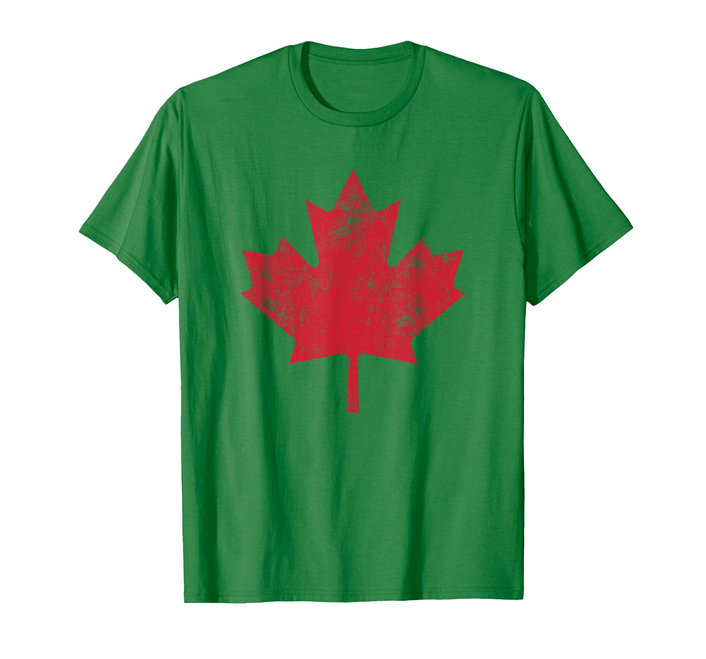 Canada Shirt Women Men Distressed Red Maple Leaf Canada Day T-Shirt