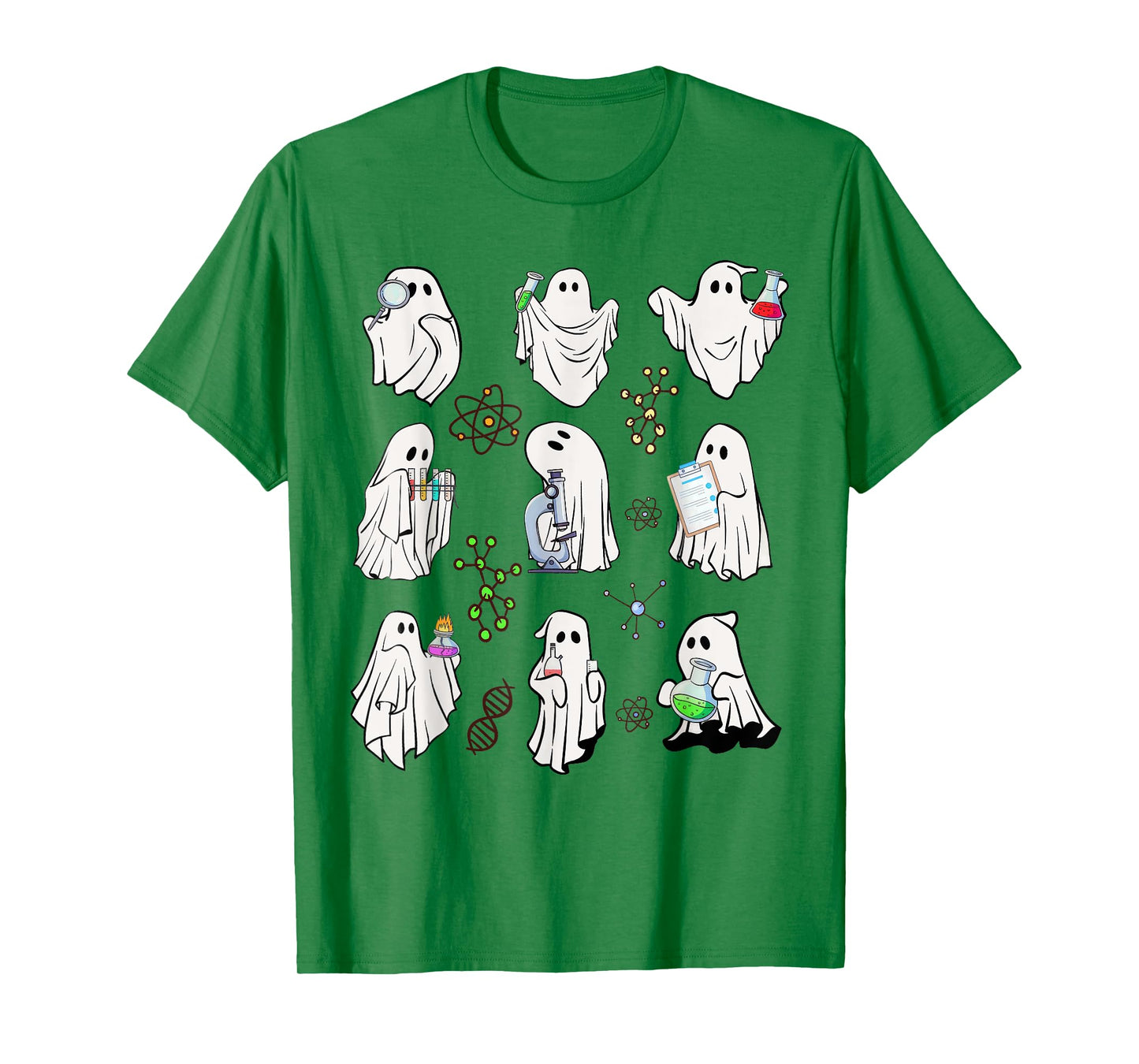 Ghost Science Teacher Chemistry Laboratory Halloween Costume T-Shirt