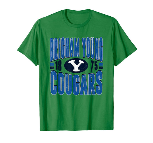 BYU Cougars Vintage 90's Retro White Officially Licensed T-Shirt