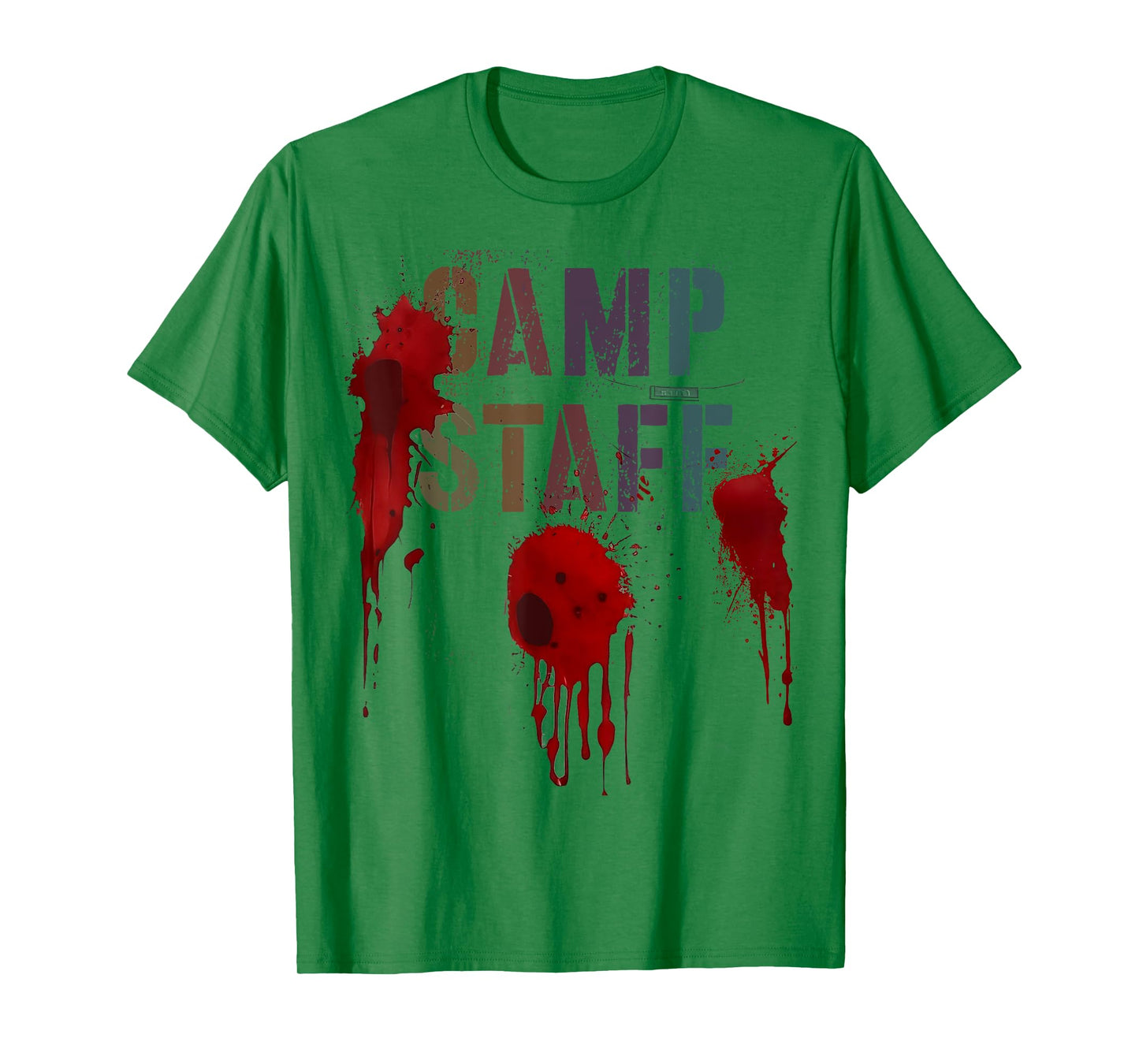 Funny Halloween CAMP STAFF Bloody Counselor Nurse I'm Fine T-Shirt