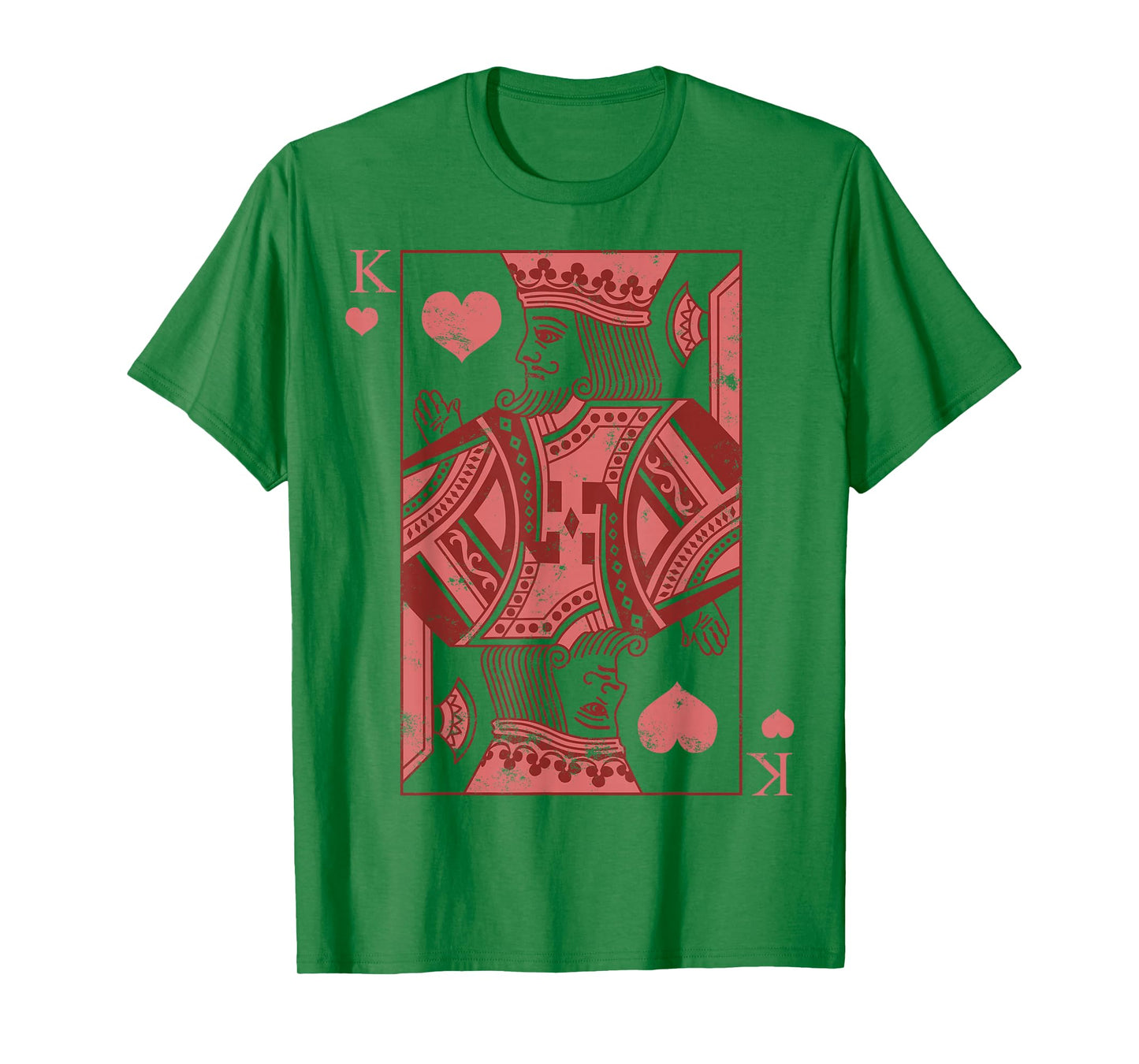 King Of Hearts Classic Card Game Icon Valentine Graphic T-Shirt
