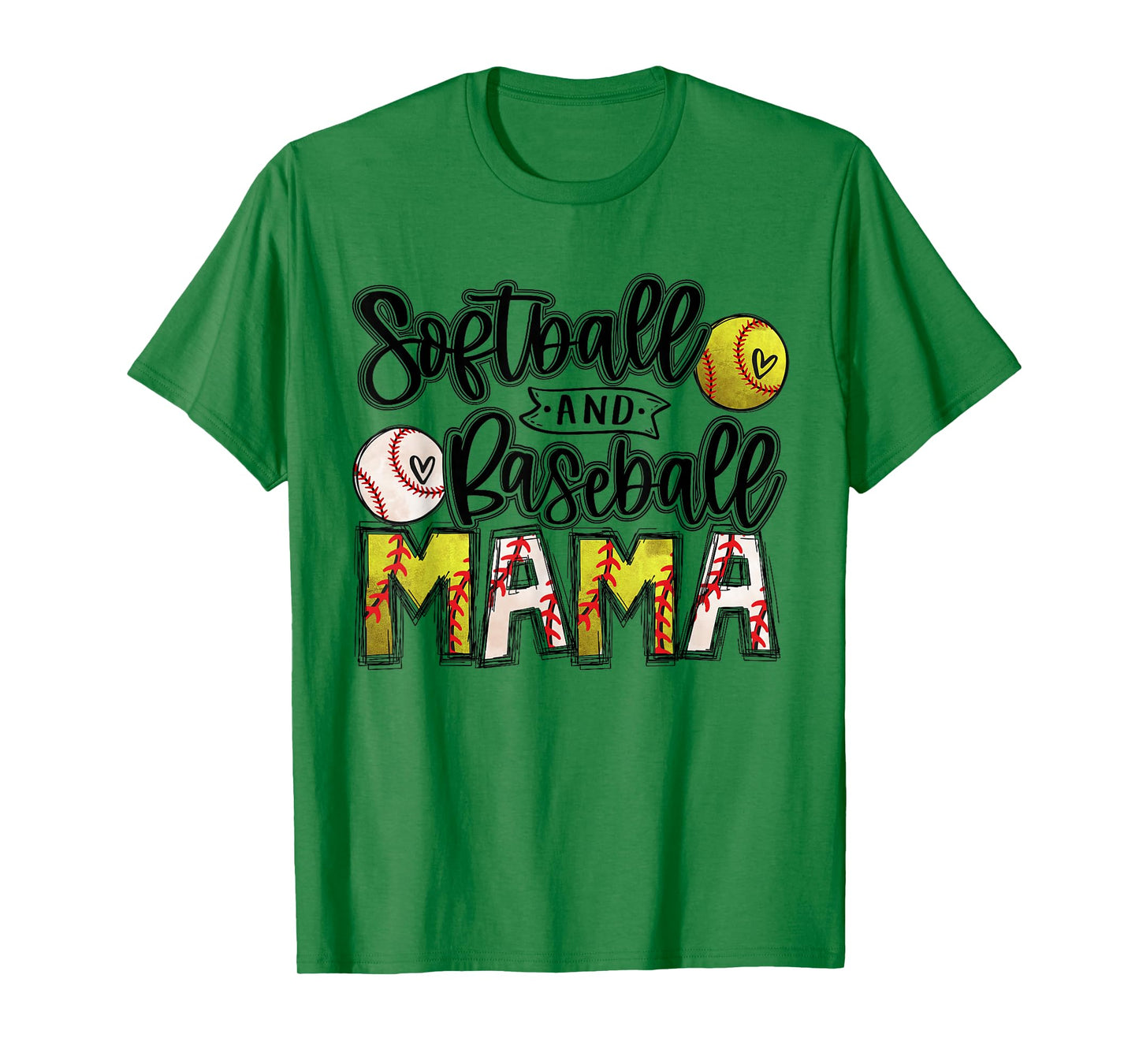 Ball Mom Softball Mama Baseball Mama Ballers Mom Birthday T-Shirt