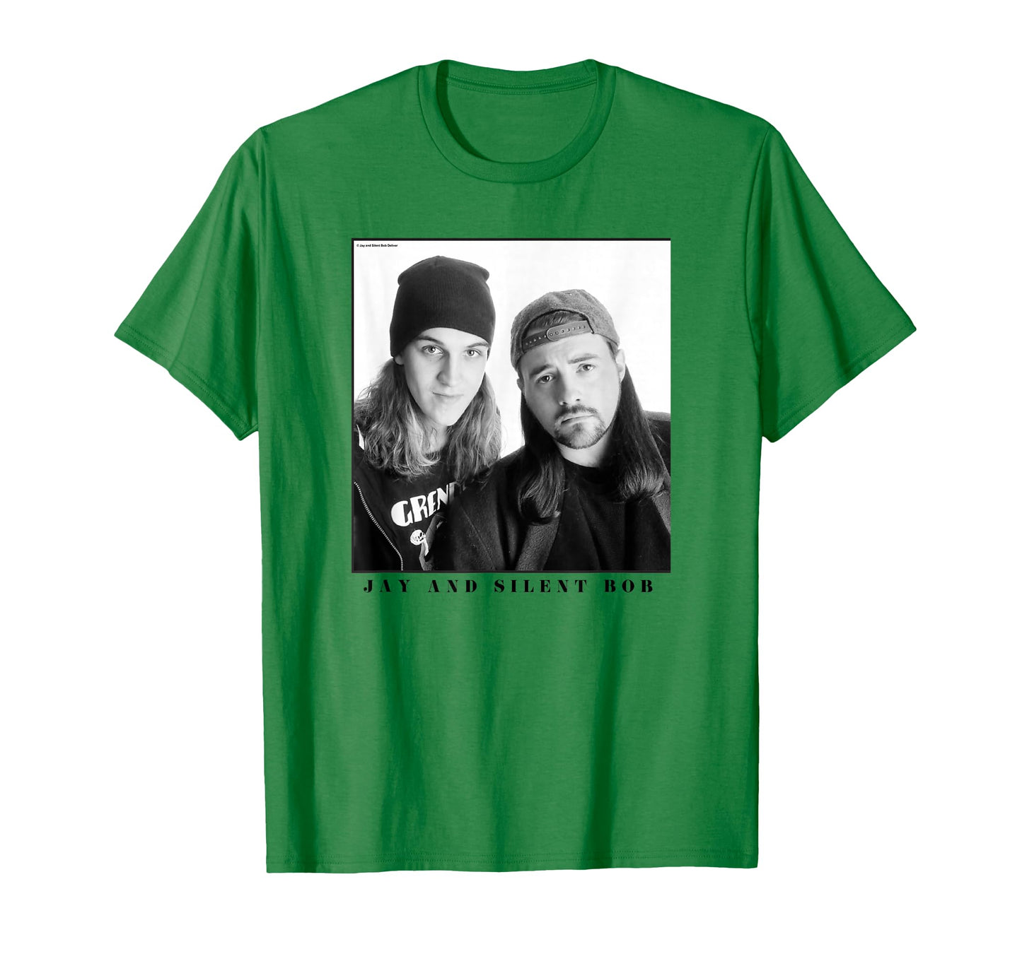 Jay & Silent Bob Boxed Up Simple Black & White Portrait T-Shirt