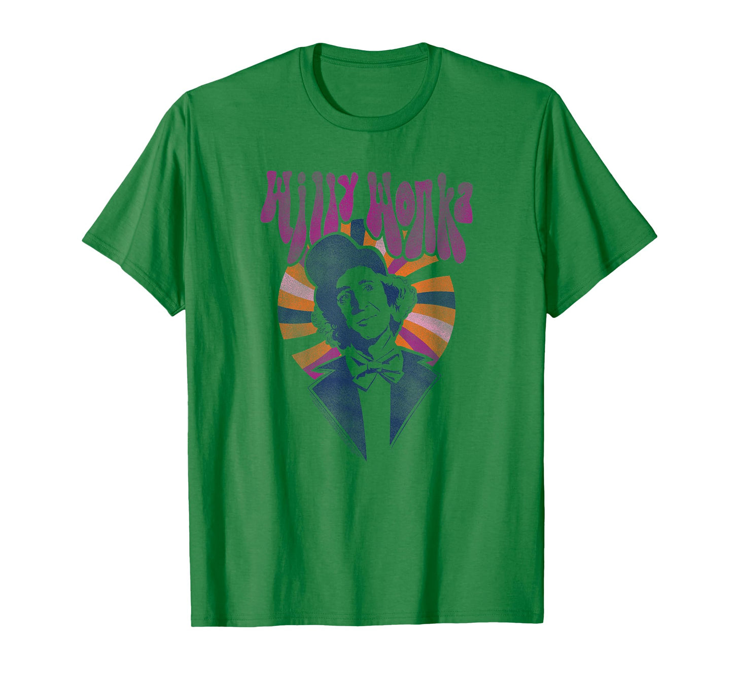 Willy Wonka and The Chocolate Factory Colorful Heart Movie T-Shirt