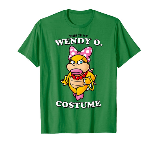 Super Mario Bros Halloween This Is My Wendy O. Costume T-Shirt