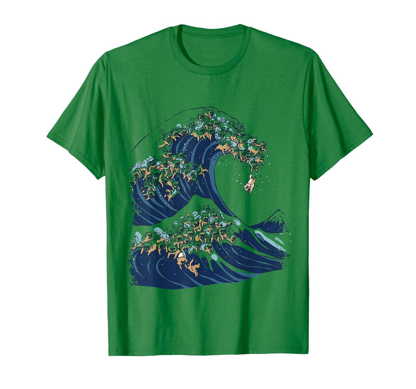 The Great Wave of Cats Japanese Art T-Shirt T-Shirt