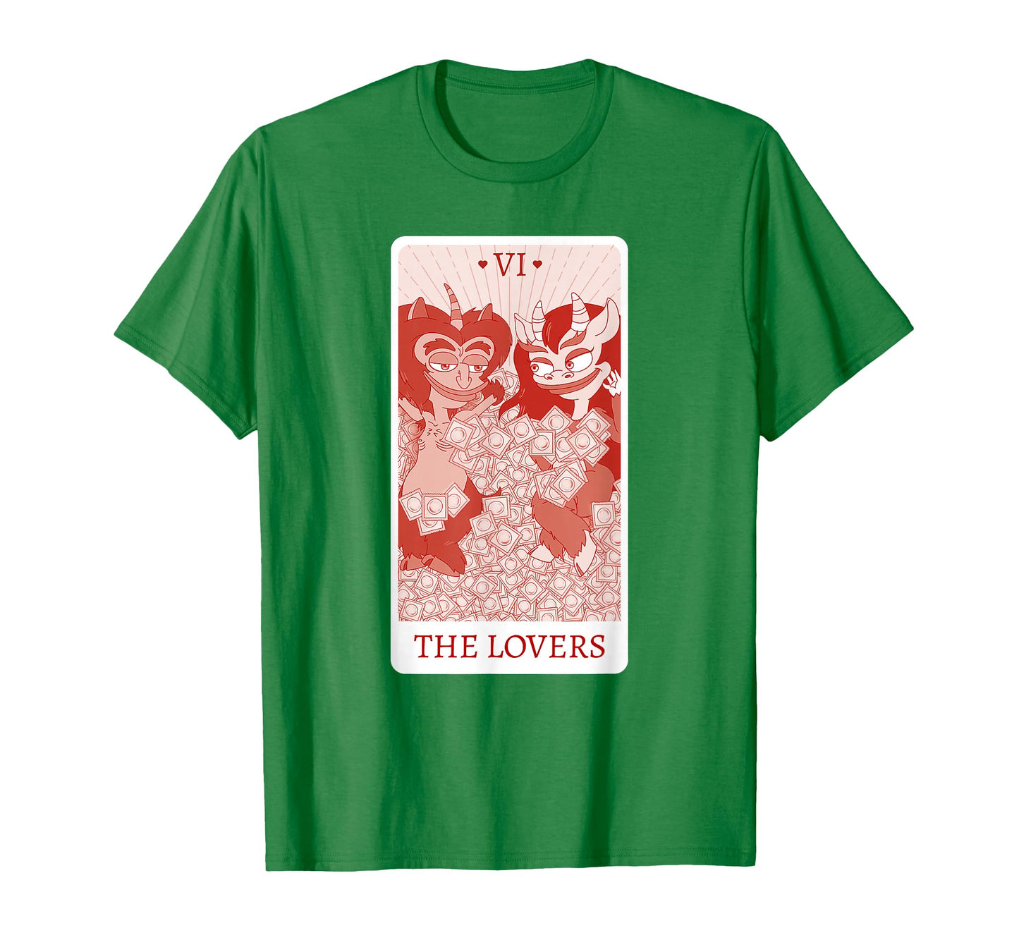 Big Mouth The Lovers Hormones Monsters Tarot Card T-Shirt