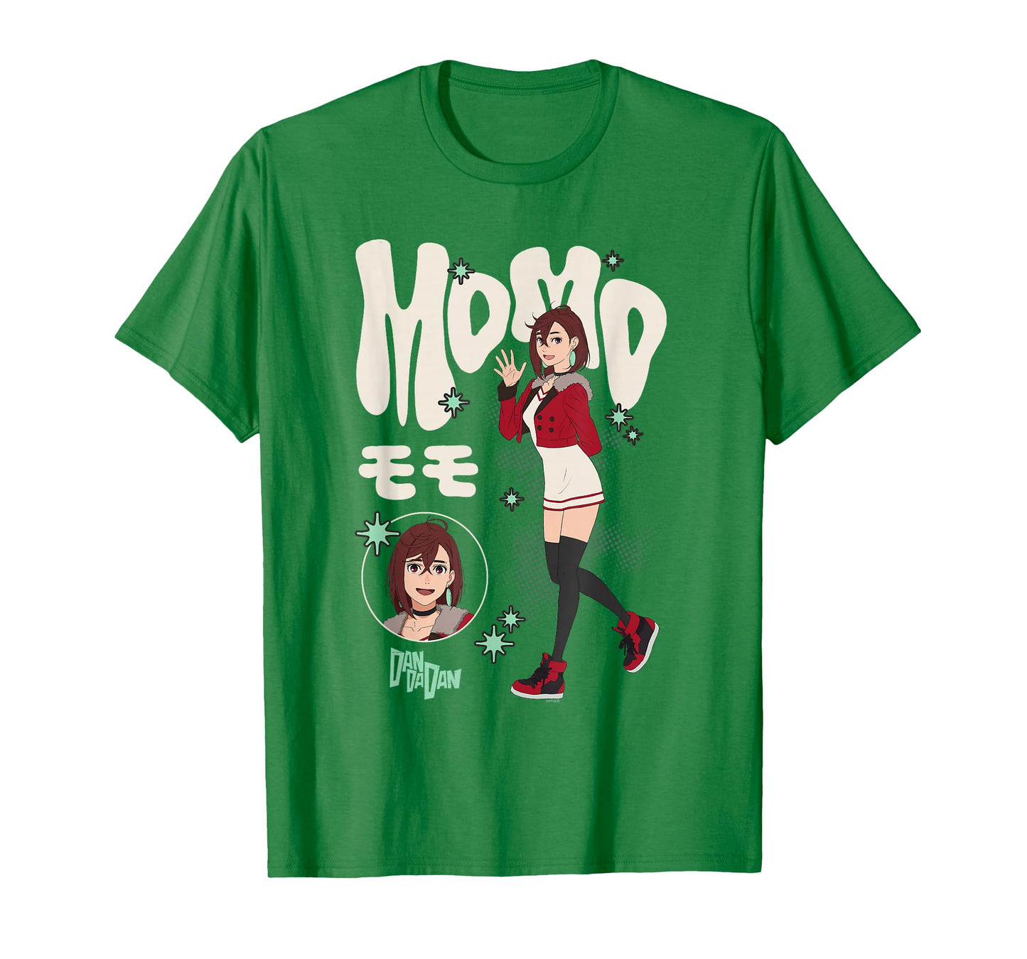 Dan Da Dan Momo Ayase Waving Hand Kawaii Anime T-Shirt