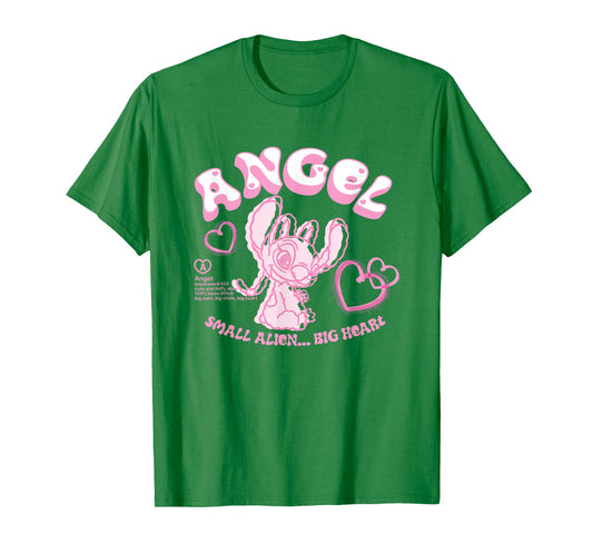 Disney Lilo & Stitch Angel Small Alien Big Heart T-Shirt