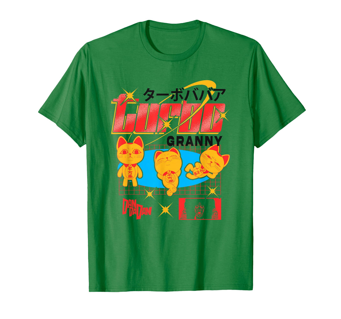Dan Da Dan Turbo Granny Ghost Alien Anime T-Shirt