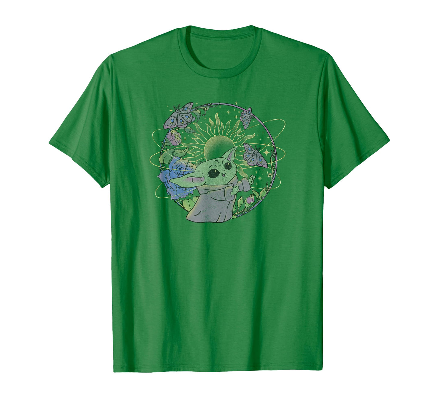 Star Wars: The Mandalorian Grogu The Way Butterfly Circle T-Shirt