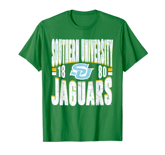 Southern Jaguars Vintage 90's Retro Blue Officially Licensed T-Shirt
