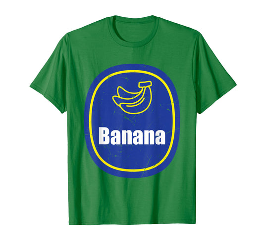 Banana Sticker Costume Cute Easy Fruit DIY Halloween T-Shirt