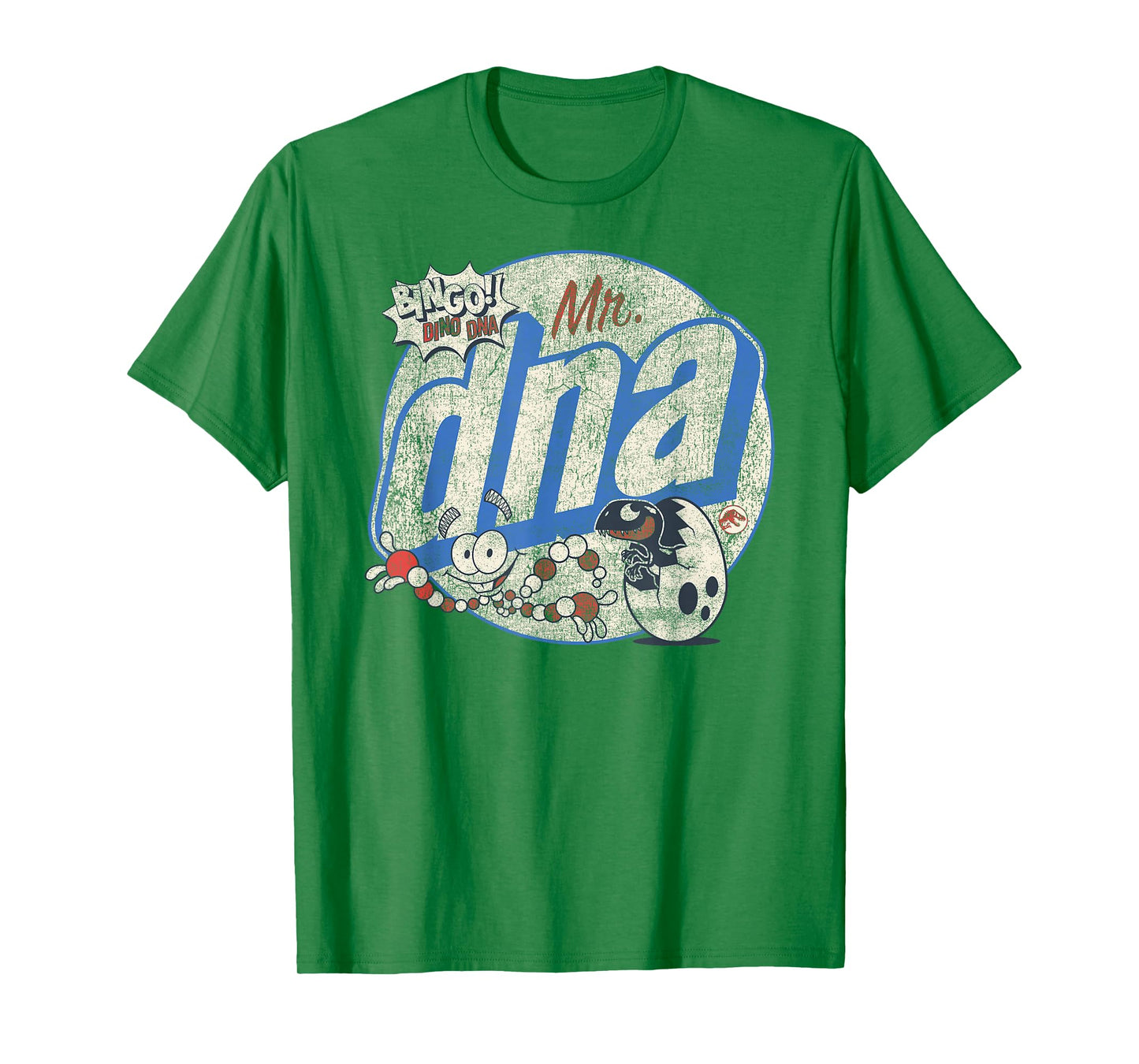 Jurassic World Retro Mr. DNA Bingo Dino Logo T-Shirt