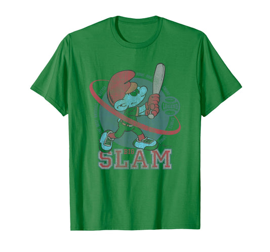 The Smurfs Big Slam Baseball Retro 90's Cartoon T-Shirt