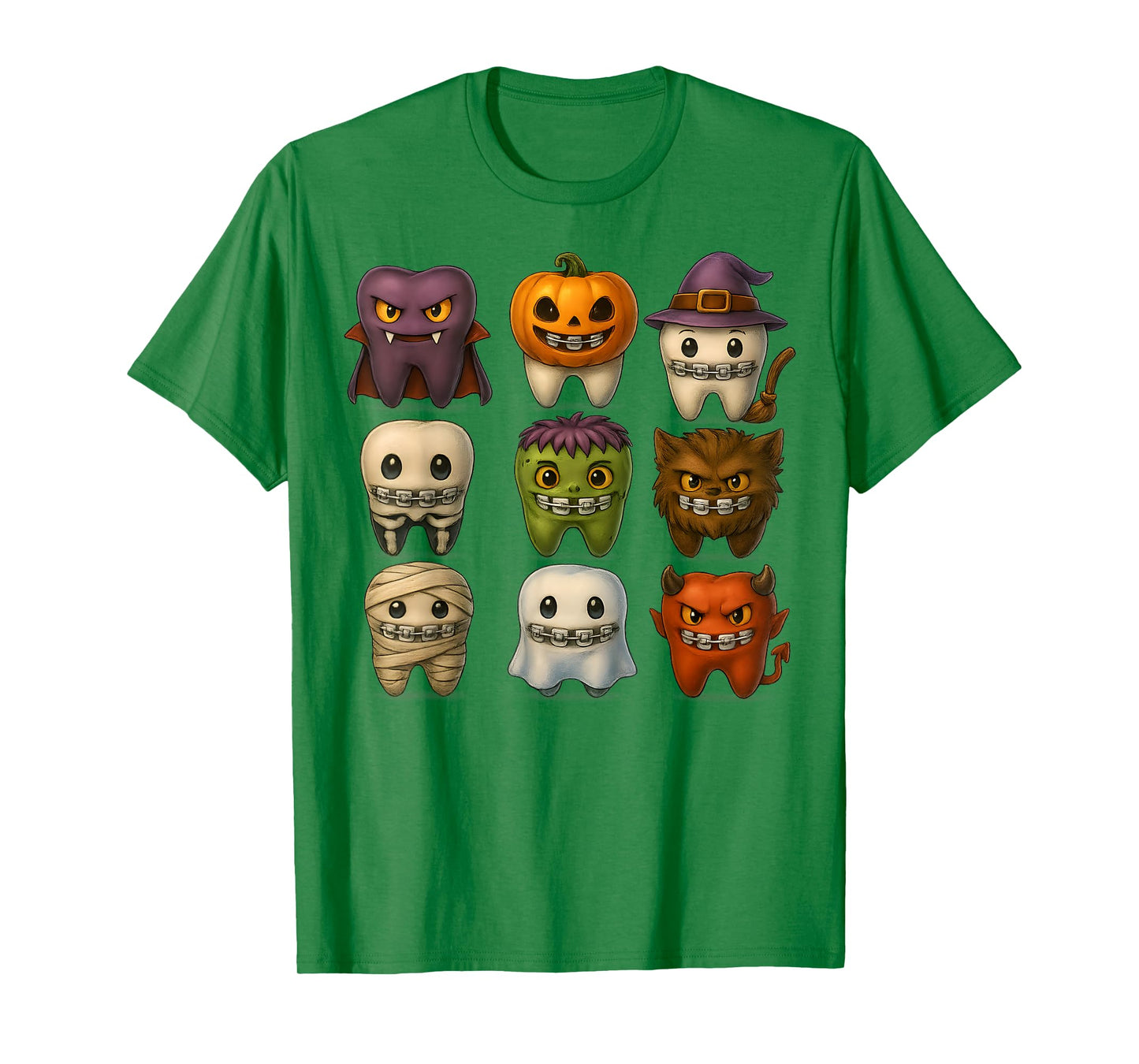 Funny Halloween Braces Squad Dentist Costume T-Shirt