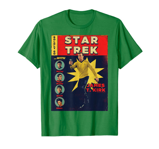 Star Trek Original Series James Kirk Comic T-Shirt