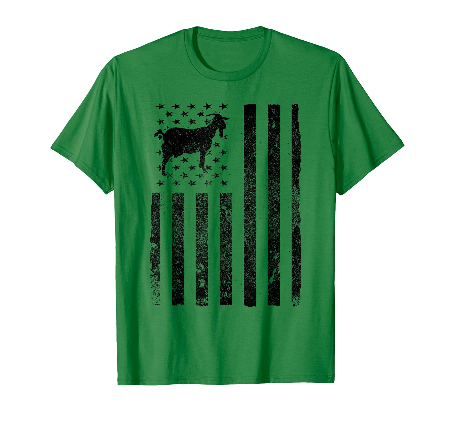 Goat Lover USA American Flag Funny Farmer T-Shirt