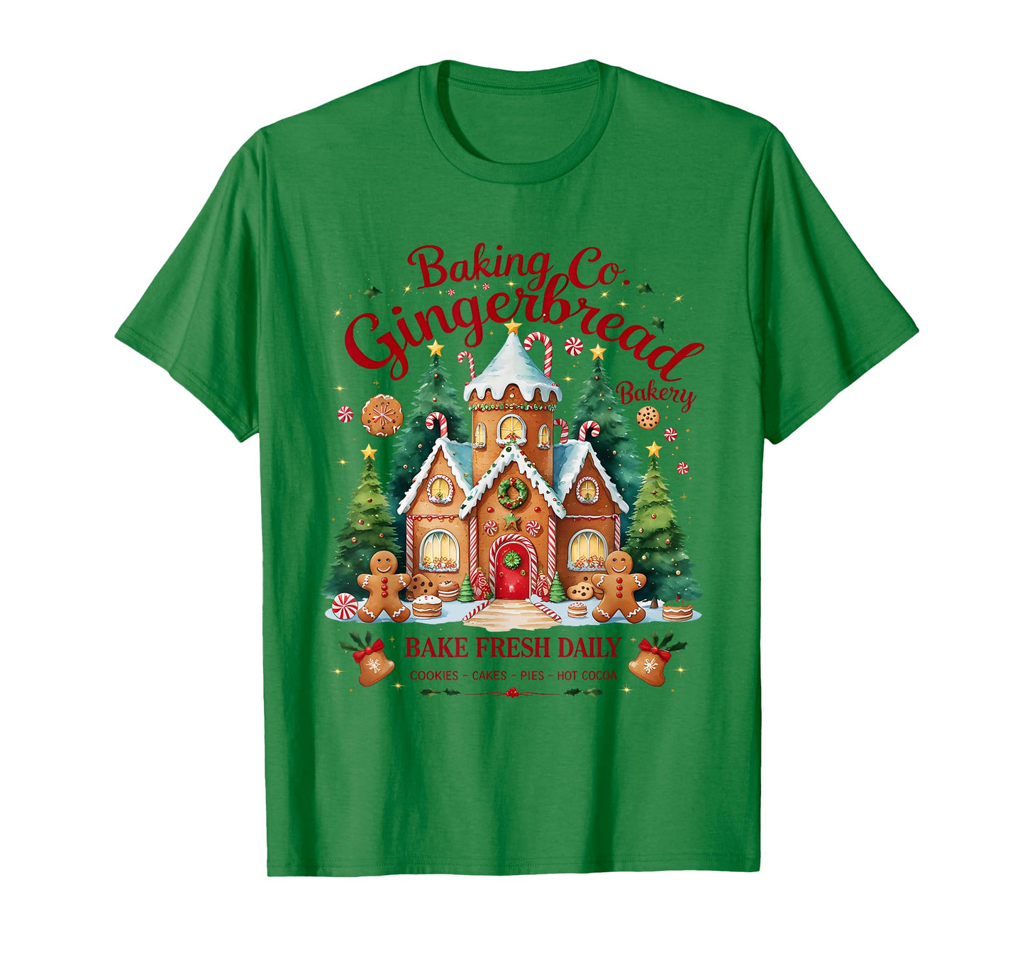 Gingerbread Baking Co Bake Fresh Daily Christmas T-Shirt