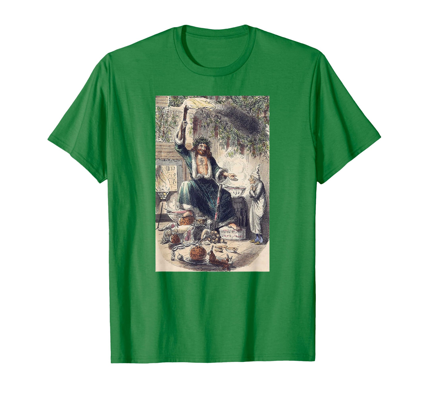 A Christmas Carol Scrooge Shirt- Christmas Present Ghost Tee T-Shirt