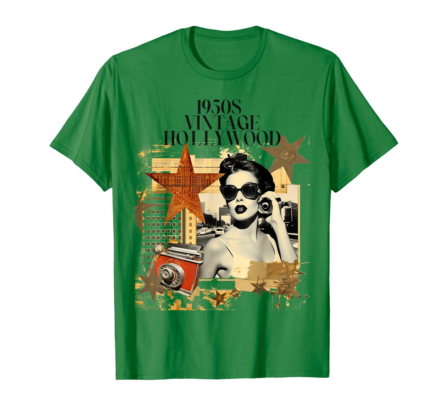Retro Vintage Hollywood California Design T-Shirt