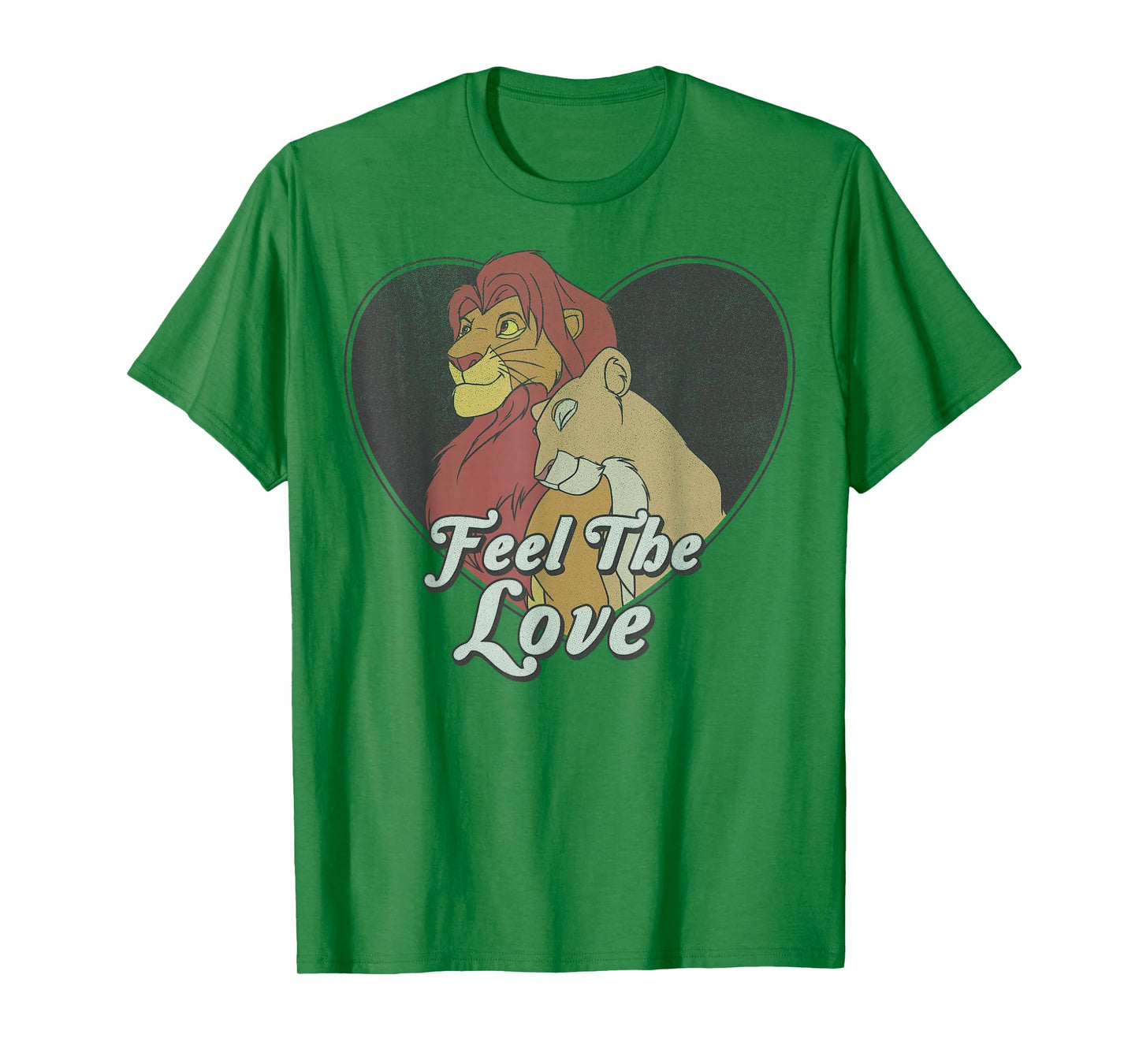 Disney The Lion King Valentine's Day Feel The Love Vintage T-Shirt