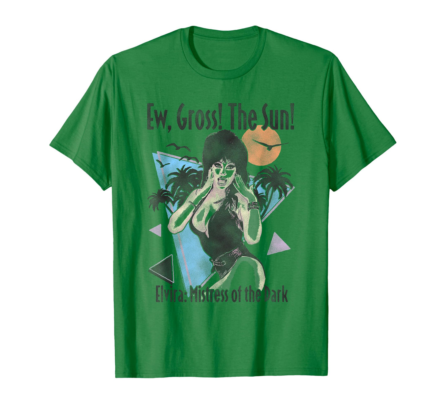 Elvira Ew Gross The Sun Funny Retro Summerween T-Shirt
